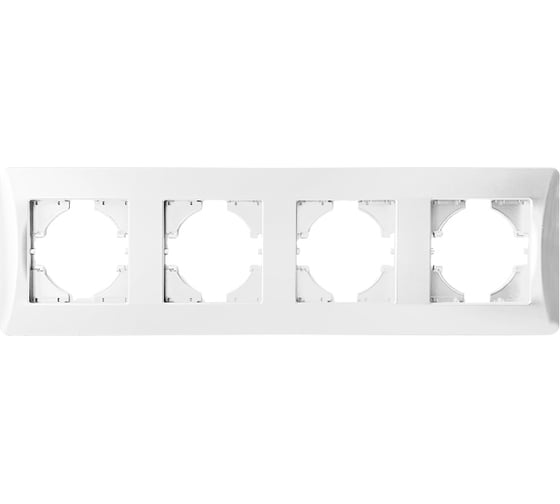 Изображение товара Рамка SPL 4 поста (белый) серия BW 12 шт. 201204