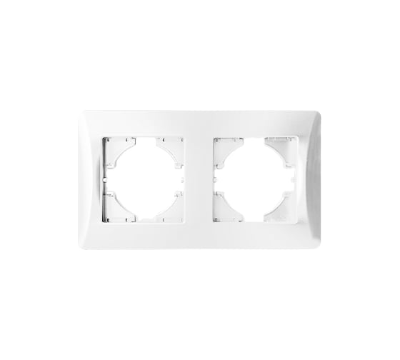 Изображение товара Рамка SPL 2 поста (белый) серия BW 12 шт. 201202