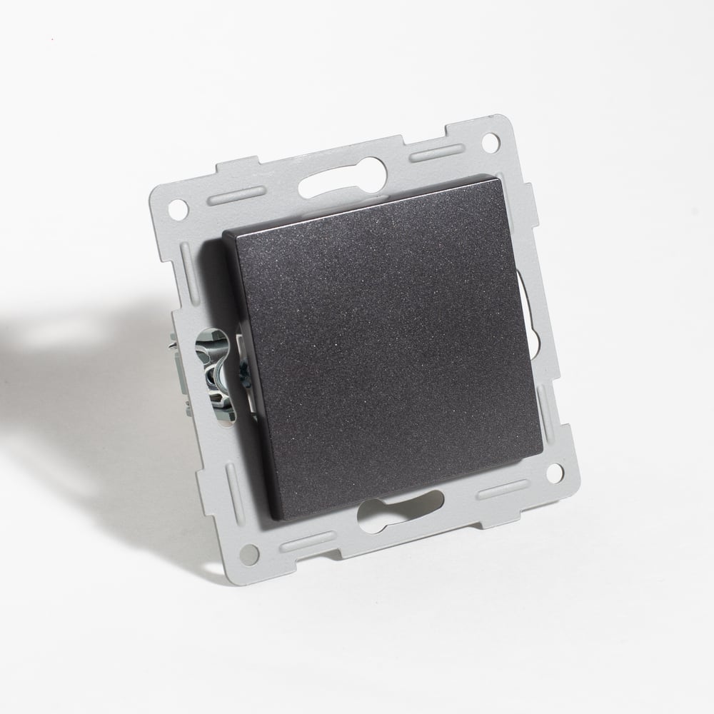 Изображение товара Переключатель SPL одноклавишный перекрестный антрацит 201128