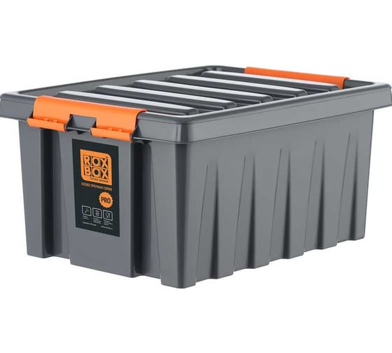 Изображение товара Ящик Rox Box сплошной Дигрус 740х565х400 мм объем 120 л антрацит RBPRO120-А/Д