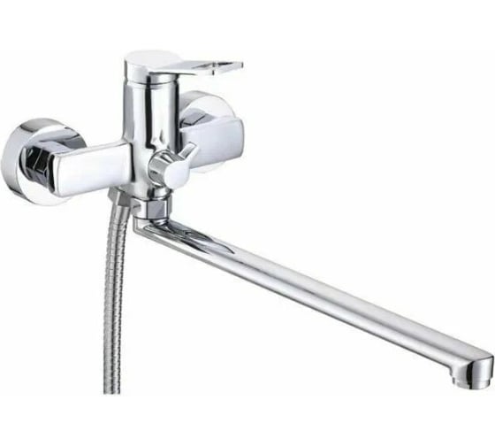 Изображение товара Смеситель для ванны и душа с длинным изливом D-Lin 350 мм, хром D147364