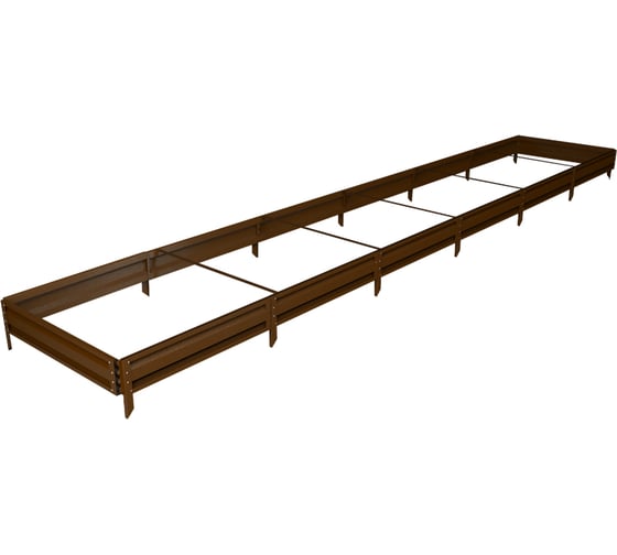 Изображение товара Готовая грядка Delta-Park GL 1х6 м, коричневая 30010_GL16Br