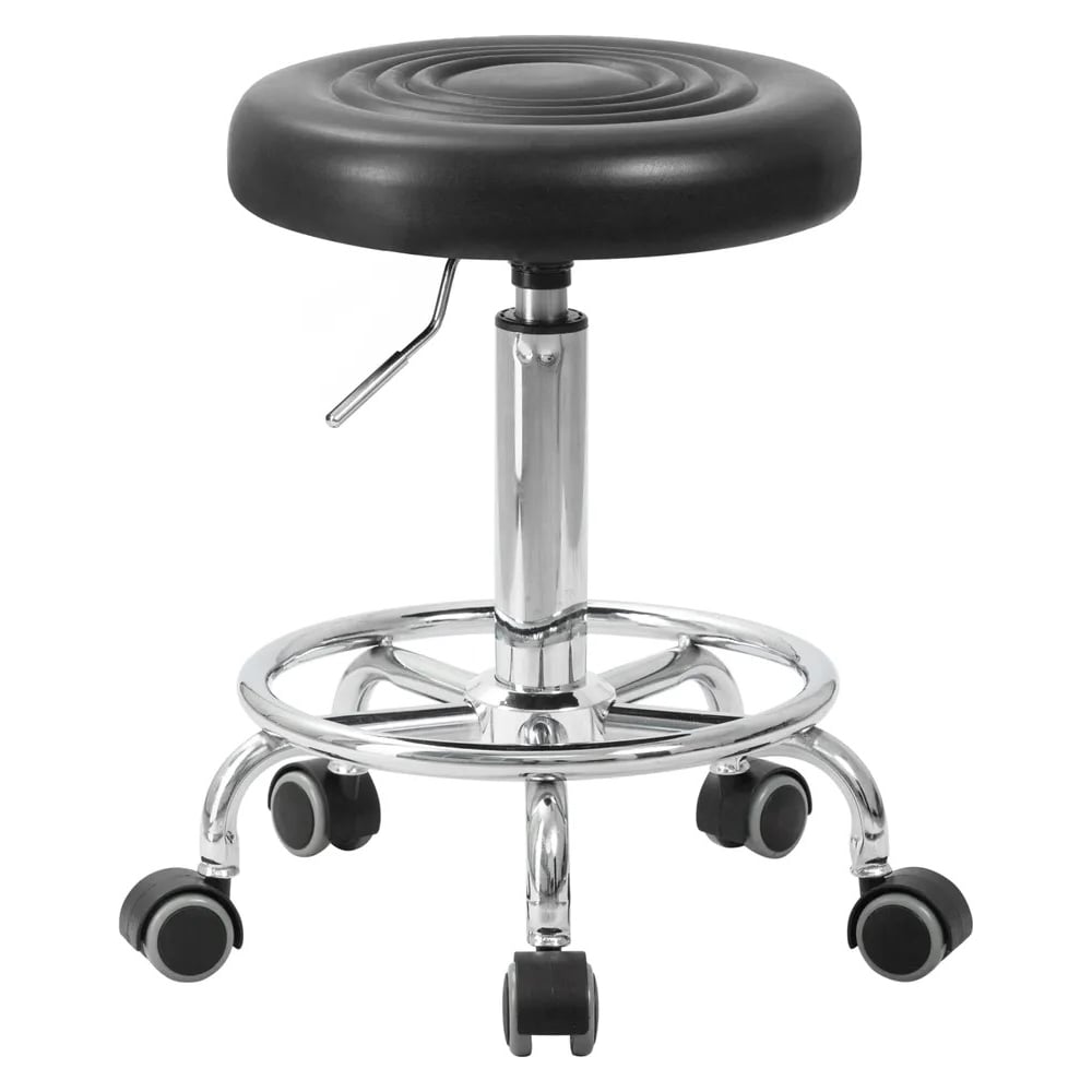 Изображение товара Табурет мастера DOBRIN BILLY черный сиденье хром основание сталь LM-3051