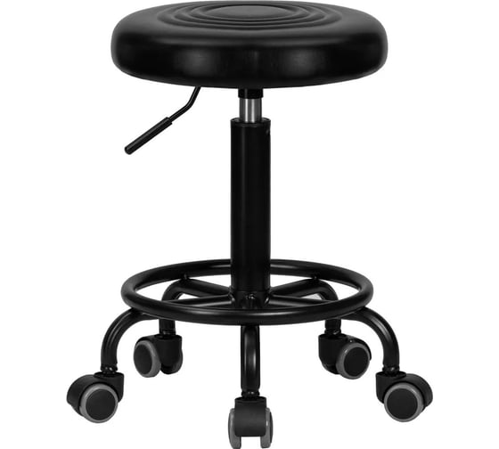 Изображение товара Табурет мастера DOBRIN BILLY BLACK цвет сиденья чёрный, цвет основания чёрный LM-3051_B-M_EL-black