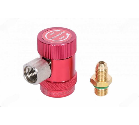 Изображение товара Муфта быстросъемная NORDBERG R134a, высокое давление, красная NFA4H