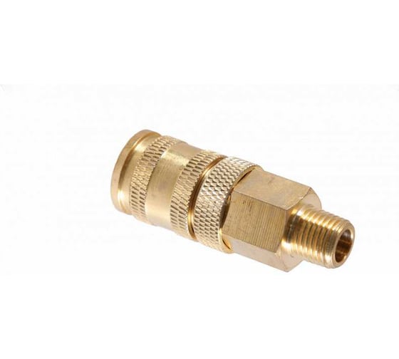 Изображение товара Разъем NORDBERG мама, быстросъемный - резьба M1/4", латунь NPF22B