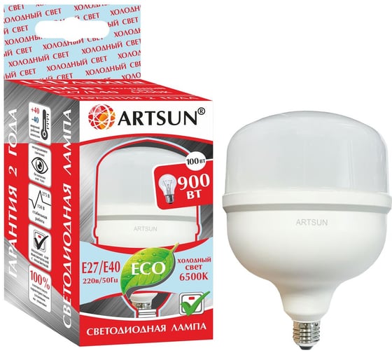Изображение товара Лампа светодиодная ARTSUN LED T160 100W E27 6500K