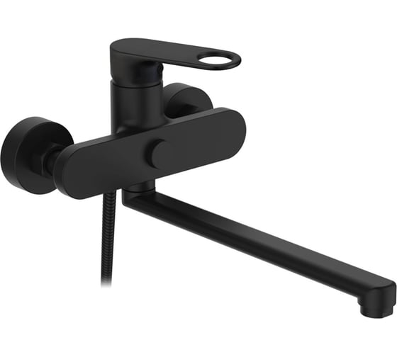 Изображение товара Смеситель для ванны с длинным изливом D-Lin черный D147377-A