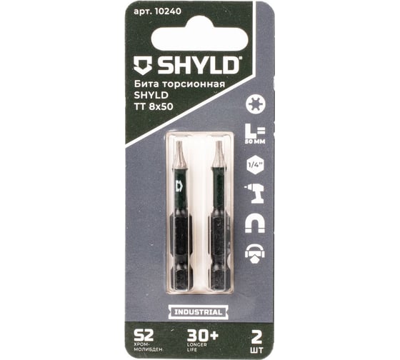 Изображение товара Торсионная бита SHYLD Torx Tamper 8x50 (2шт.) 6691365