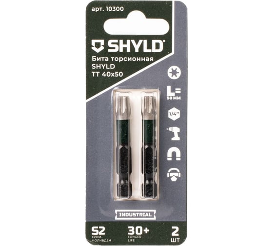 Изображение товара Торсионная бита SHYLD Torx Tamper 40x50 (2шт.) 6691369
