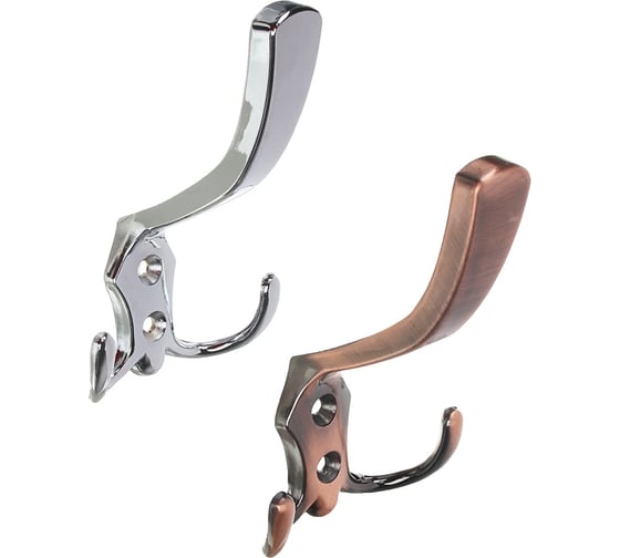 Изображение товара Крючок ЕРМАК 1037 CP, металл, 2 цвета: хром, медь 639-069