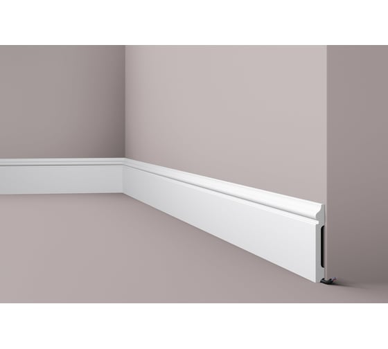 Изображение товара Плинтус напольный WALLSTYL (2000х120х15 мм; белый) NMC FL2