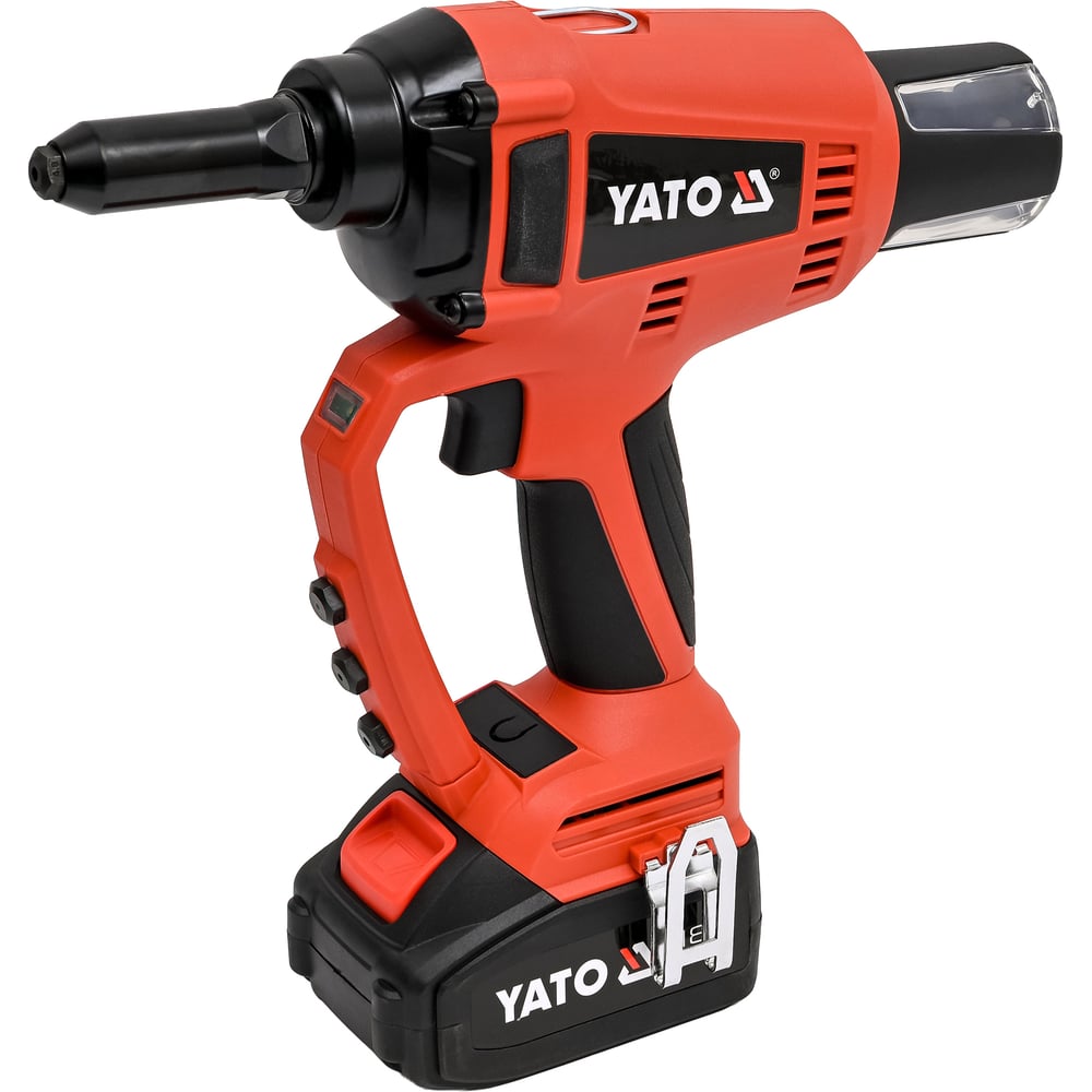 Изображение товара Аккумуляторный заклепочник YATO YT-82955 18 В для вытяжных заклепок