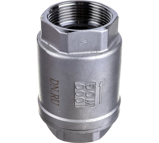 Изображение товара Клапан обратный LSCV 1 1/2″ DN.ru Ду40 Ру16 муфтовый, пружинный, нержавеющая сталь D100-00491