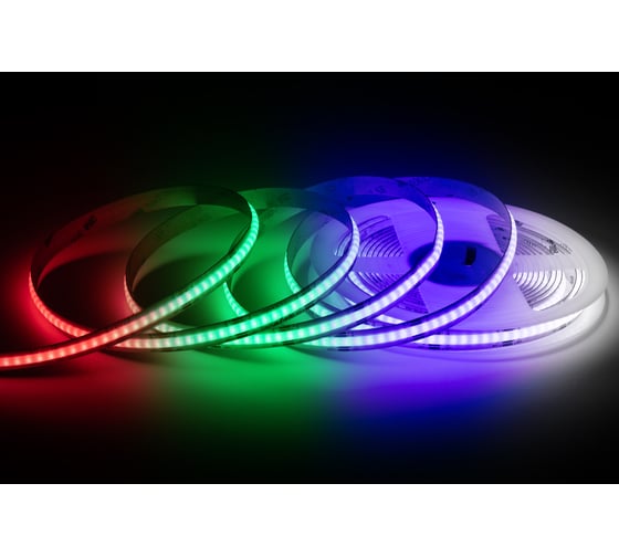 Изображение товара Светодиодная лента Apeyron 24В, 19Вт/м, COB RGBW, 784д/м, IP20, 5м, 4000К / 00-494