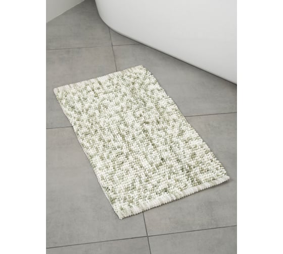 Изображение товара Коврик для ванной комнаты FORA хлопковый, зелёный, FOR-SC50-80GR