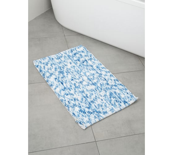 Изображение товара Коврик для ванной комнаты FORA хлопковый, синий, FOR-SC50-80BD