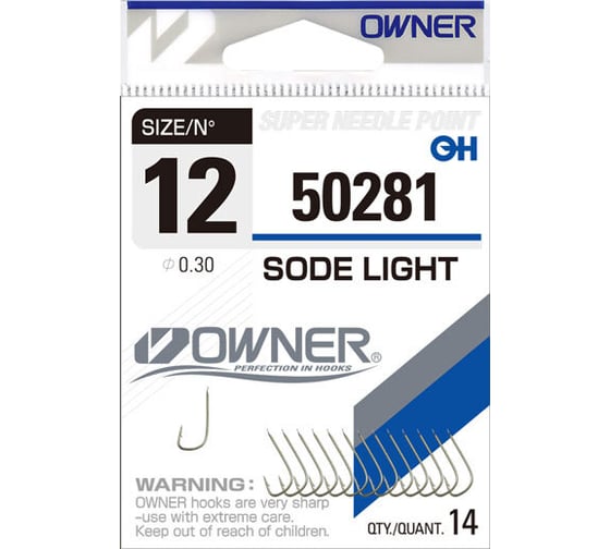 Изображение товара Крючок Spike Owner №18 50281