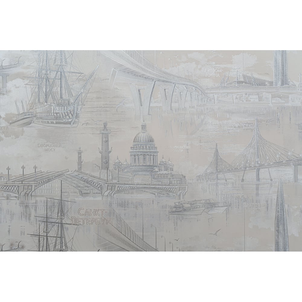 Изображение товара Обои горячего тиснения на флизелиновой основе Артекс Северная столица, 10м*1,06м 11236-01