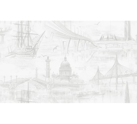 Изображение товара Обои горячего тиснения на флизелиновой основе Артекс Северная столица, 10м*1,06м 11236-01