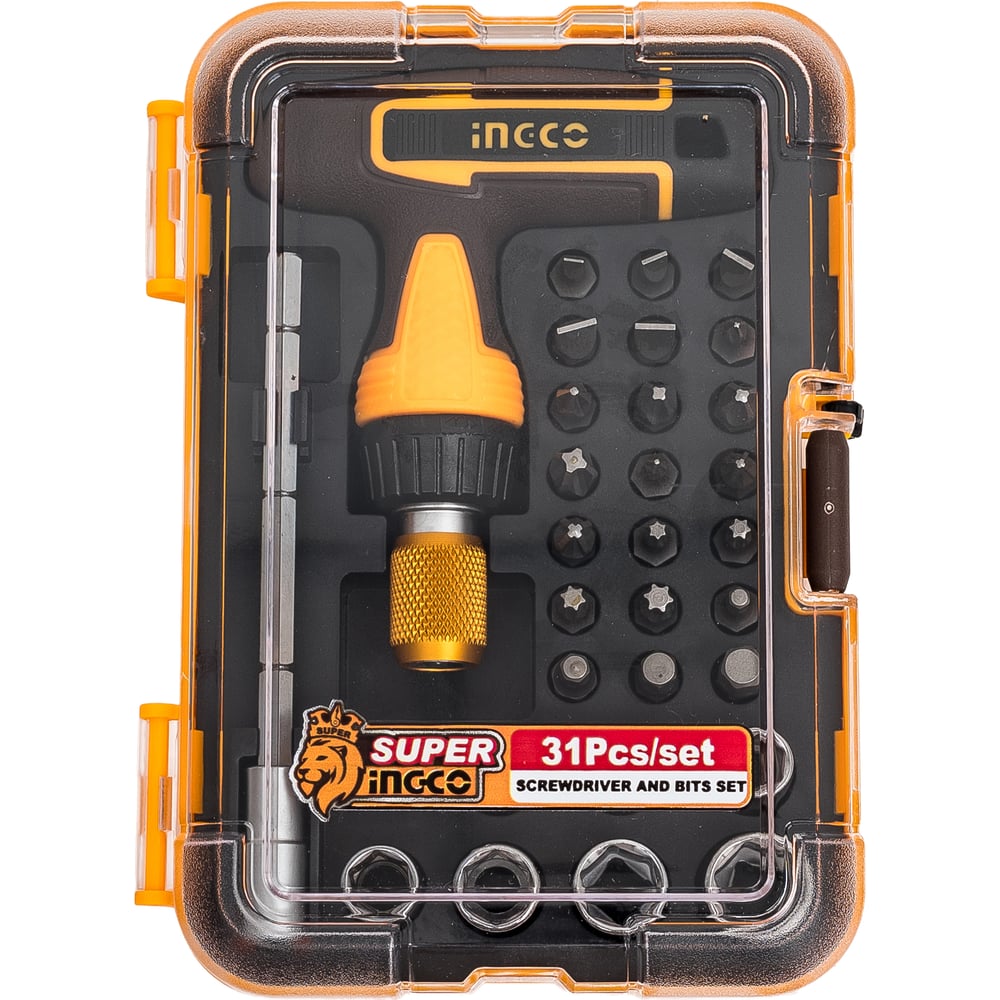 Изображение товара Набор отверток с Т-образной ручкой из 31 шт. INGCO SUPER HKSDB0318
