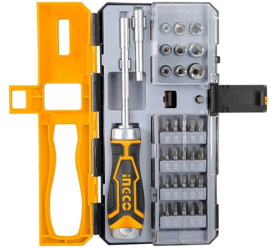 Изображение товара Набор отверток с Т-образной ручкой из 31 шт. INGCO SUPER HKSDB0318