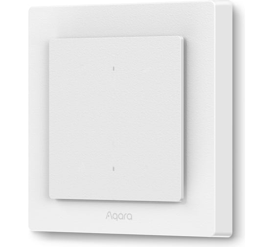 Изображение товара Настенный выключатель Aqara H2 (2 кнопки, 1 канал), модель WS-K07D