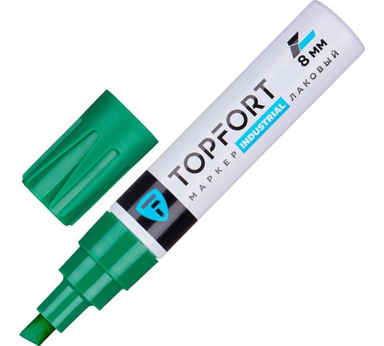 Изображение товара Маркер лаковый TOPFORT Industrial 8 мм, зеленый 1827882
