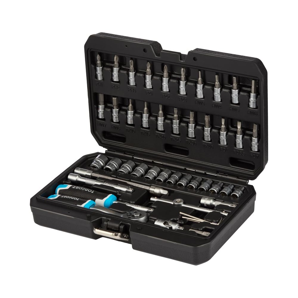 Изображение товара Набор инструмента TOPFORT 46 предметов с трещоткой