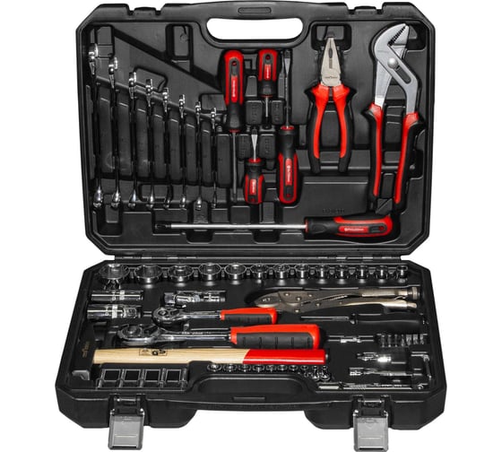 Изображение товара Набор инструмента 72 предмета в пластиковом чемодане Промлайн ПЛ0171472_z025