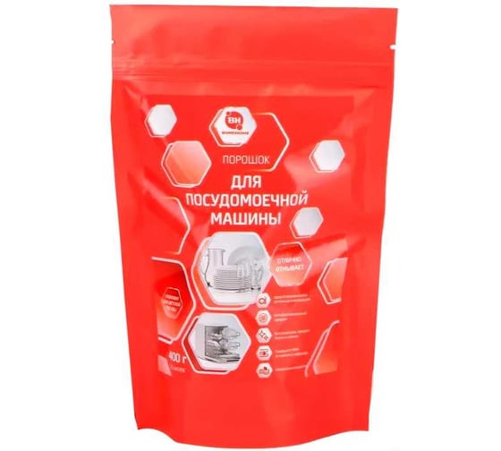 Изображение товара Порошок для посудомоечных машин Bionex антибактериальный, защита от накипи, блестящая чистота, безопасный для детской посуды, ПорПмм400