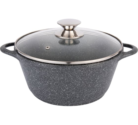 Изображение товара Кастрюля Традиция готовить с любовью антипригарное покрытие, литая, 3,0 л, стеклянная крышка, Кристалл ТКР5233И