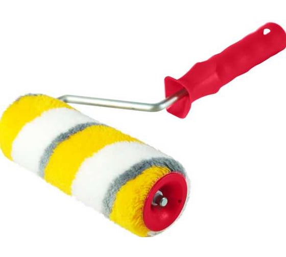 Изображение товара Валик Политех Премиум Quality 8x48x240 мм, желтый, белый, серый 1533724