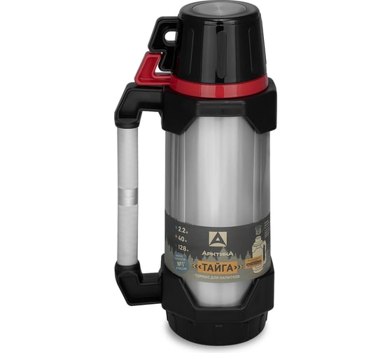 Изображение товара Термос Арктика Тайга 2.2 л, с узким горлом, красный 110-2200-RD