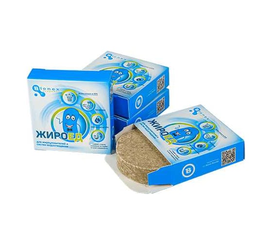 Изображение товара Жироед таблетка для жироуловителя и очистки труб от жировых отложений Bionex 087