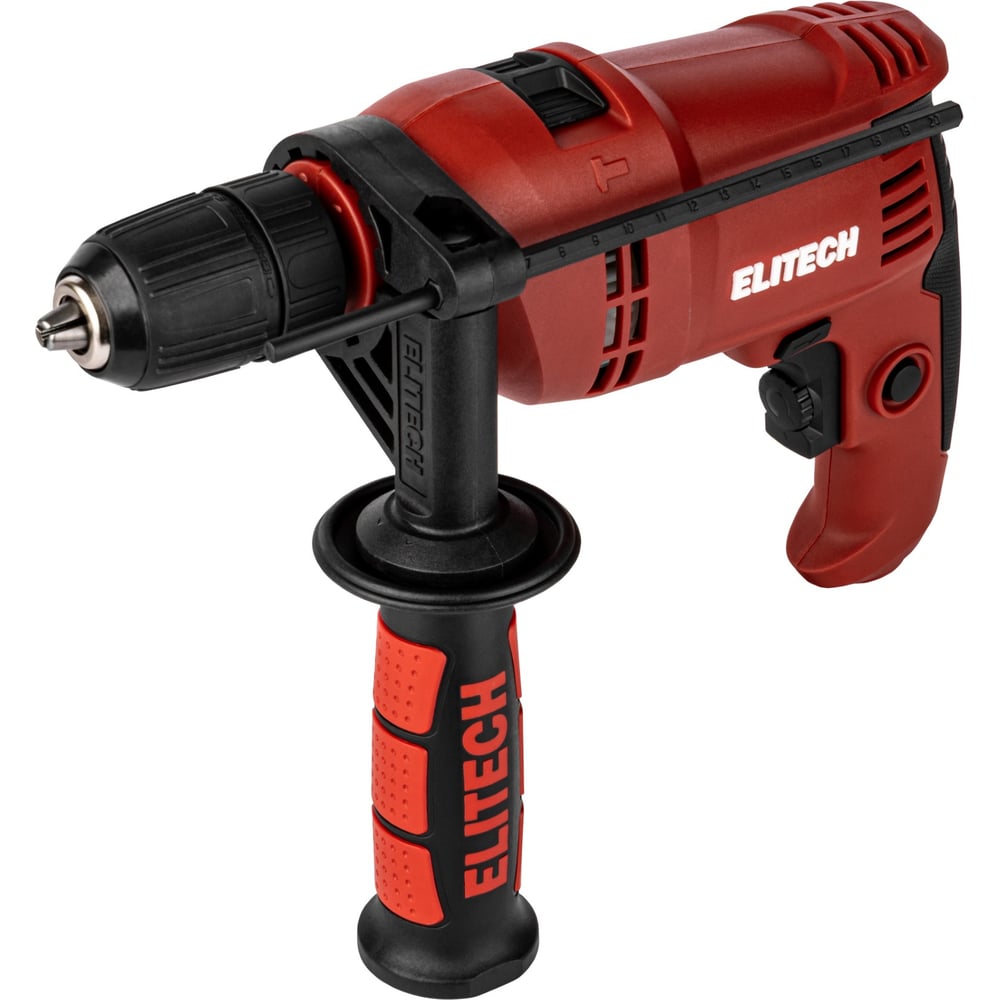 Изображение товара Ударная дрель Elitech ДУ 0813РЭ 800 Вт с реверсом и кейсом