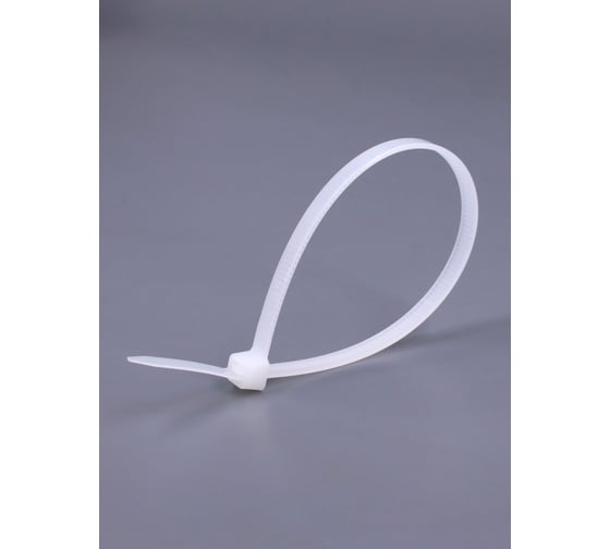 Изображение товара Стяжка нейлоновая (хомут нейлон) REDMARK 200x4,8мм, белая 100 шт. RM470008