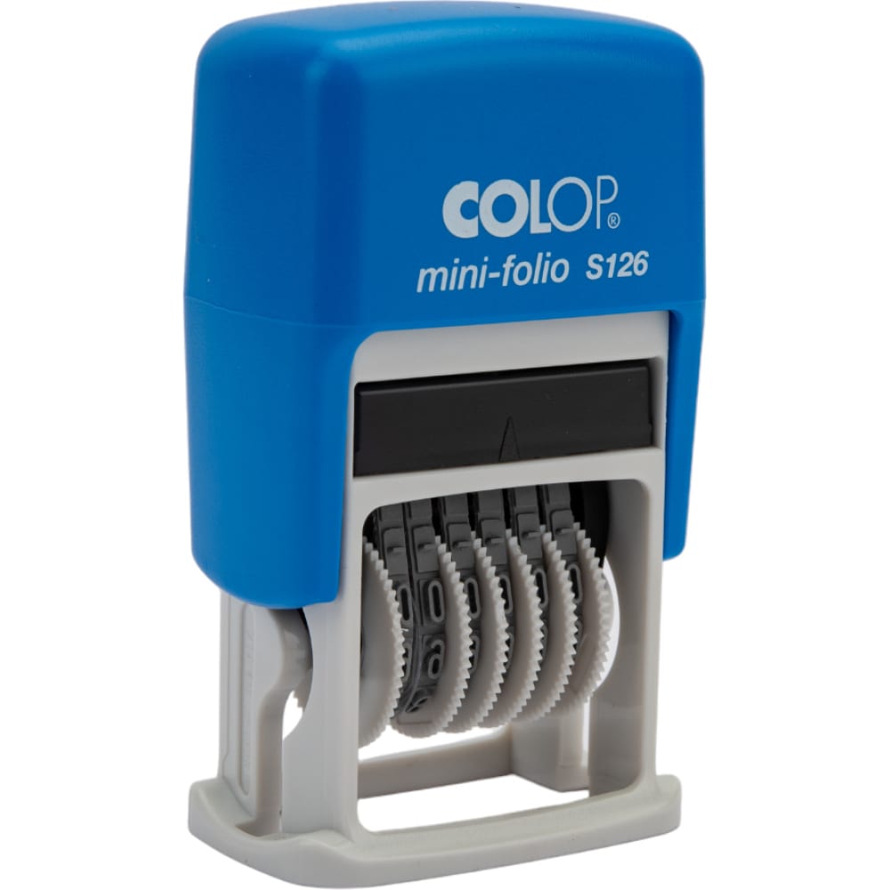 Автоматический мини нумератор Colop штамп автоматический самонаборный colop printer с20 set compact 4 строки 1 касса синий