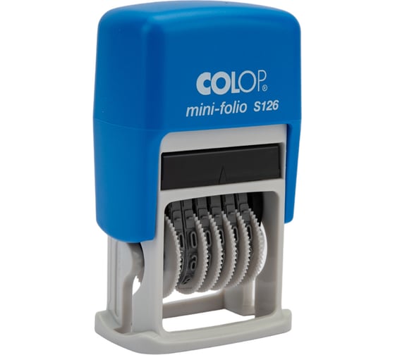Изображение товара Автоматический нумератор-мини Colop пластик 6-разрядный высота шрифта 3,8 мм S 126 00-00001037