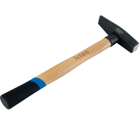 Изображение товара Слесарный молоток OASIS с деревянной рукояткой и защитным кожухом 300 г 103010603018