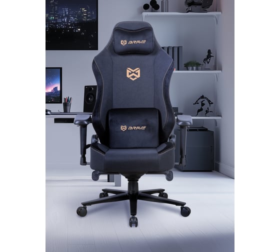 Изображение товара Компьютерное поворотное кресло KSG BRAVE AF-3 Hawk Black НФ-00001097