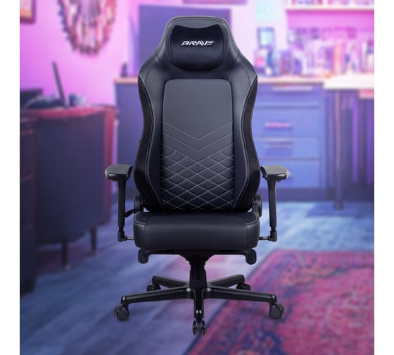 Изображение товара Компьютерное поворотное кресло KSG BRAVE AF-8 Walker Black черный НФ-00000933