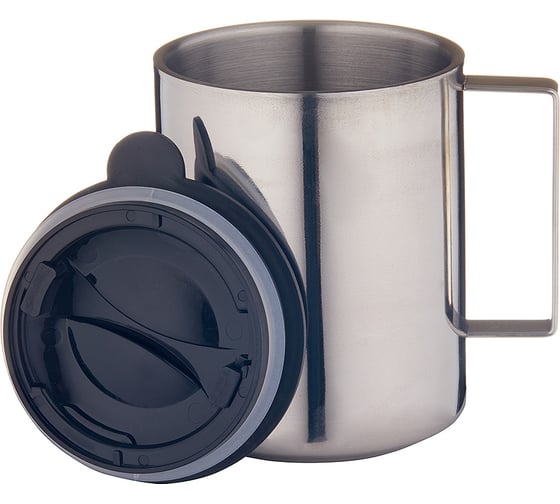 Изображение товара Кружка изотермическая с крышкой TOURIST «Дружба» 400 мл, нерж. сталь, ДК-572