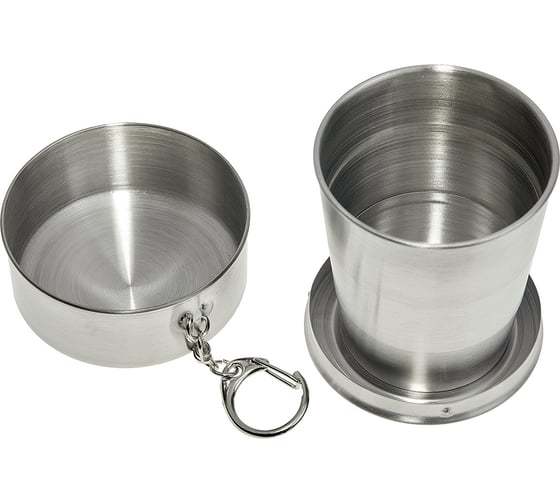 Изображение товара Стакан складной TOURIST Дружба объем 150 мл, нержавеющая сталь, ДК-555