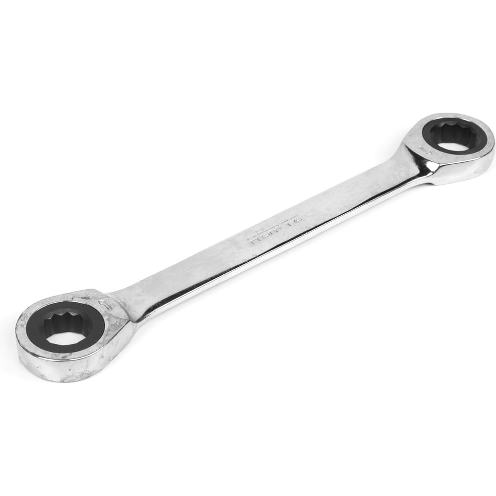Изображение товара Накидной двусторонний ключ HORTZ 17х19 трещ. хромированный HOR 118856