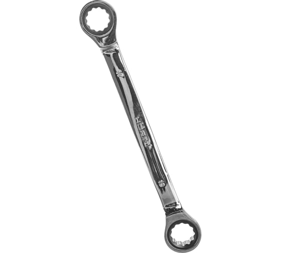 Изображение товара Накидной двусторонний ключ HORTZ 17х19 трещ. хромированный HOR 118856