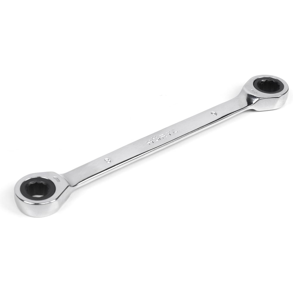 Изображение товара Накидной двусторонний ключ HORTZ 8х 9 трещ. хромированный HOR 118849