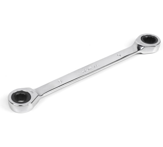 Изображение товара Накидной двусторонний ключ HORTZ 8х 9 трещ. хромированный HOR 118849