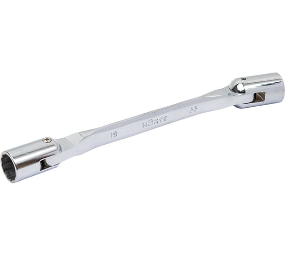 Изображение товара Торцевой ключ HORTZ шарнирный 19х22 хромированный HOR 352129