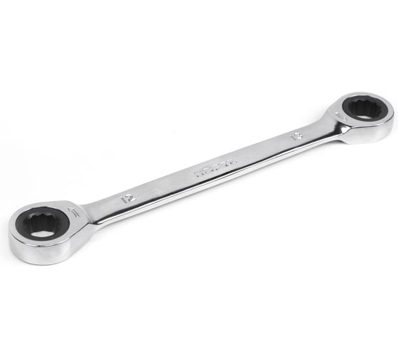 Изображение товара Накидной двусторонний ключ HORTZ 12х13 трещ. хромированный HOR 118852